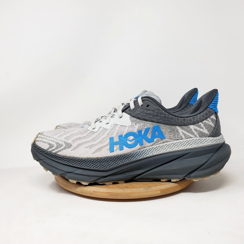Hoka One One Challenger ATR 7 Running Shoes Mens 11 D Grey Trail Hiking Sneaker